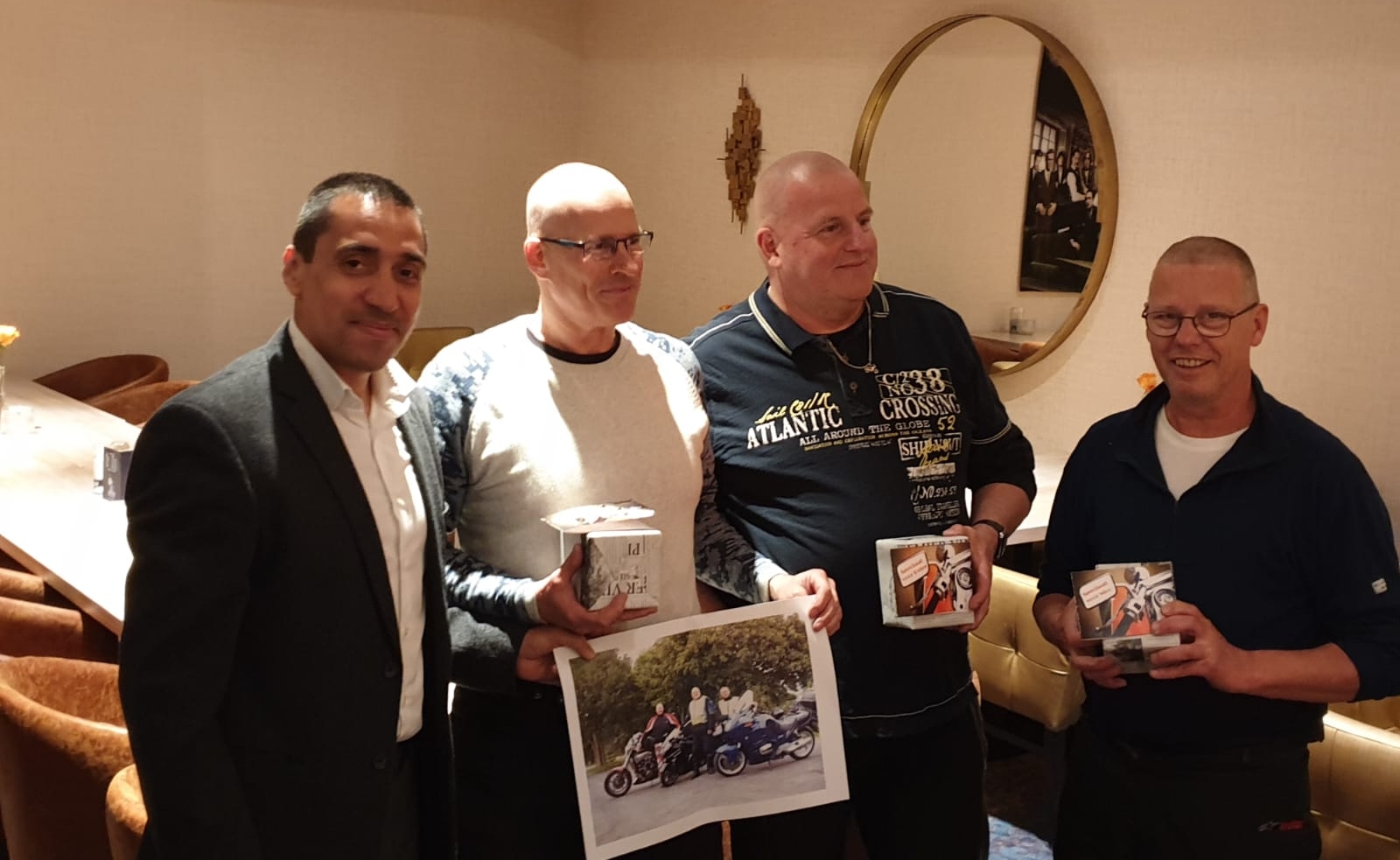 Shailen Sharma bij de 50e motorrit